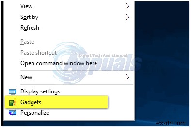 Windows 10にデスクトップガジェット(ウィジェット)を追加する方法