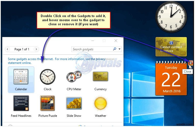 Windows 10にデスクトップガジェット(ウィジェット)を追加する方法