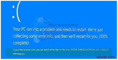 【完全解説】SYSTEM_THREAD_EXCEPTION_NOT_HANDLEDブルースクリーンエラーの直し方