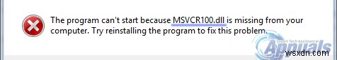 「MSVCP100.dllが見つかりません」エラーを解決する3つの方法
