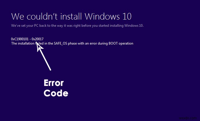 Windows 10エラーC1900101-0x20017の原因と解決方法