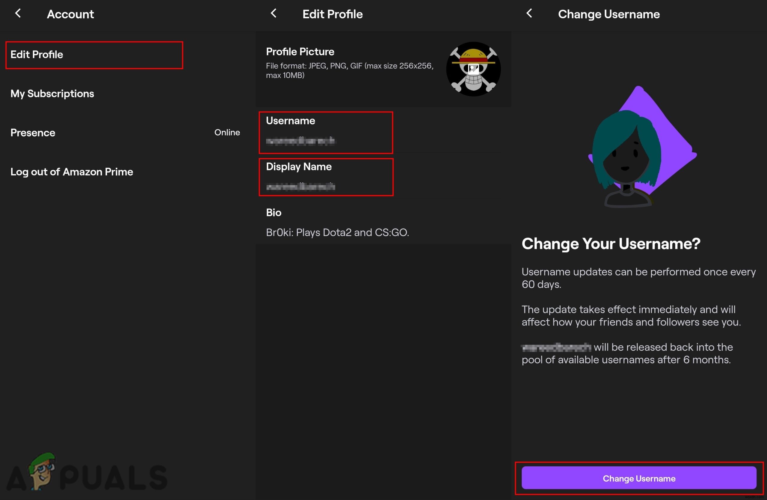 Twitchで名前とユーザー名を変更する方法【PC・スマホ対応】