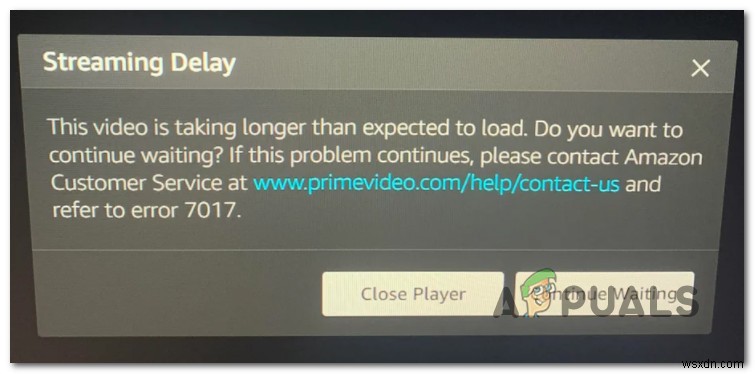 【解決済み】Amazon Prime Videoのエラー7017「ビデオの読み込みに予想以上の時間がかかっています」の原因と対処法