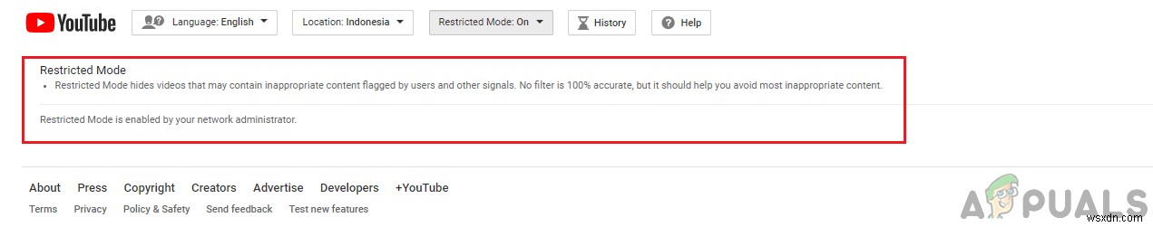【解決策】YouTubeで「制限付きモードがネットワーク管理者によって有効になっています」と表示されオフにできない場合の対処法