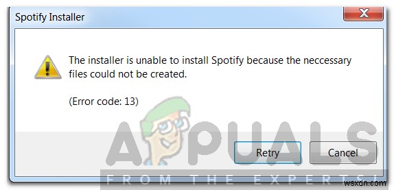 Spotifyのエラーコード13を修正する方法|インストールできないときの対処法