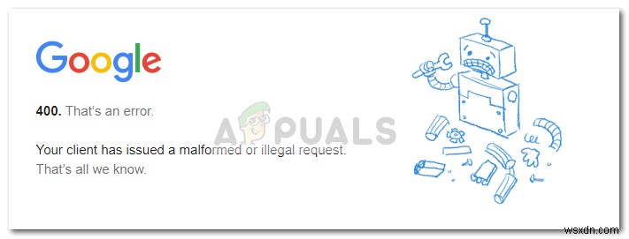 【解決】YouTubeエラー400「クライアントが不正な形式または違法なリクエストを送信しました」の直し方