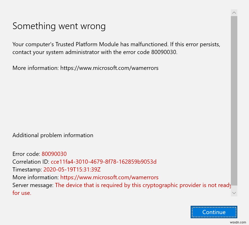 【解決法】Windows 10でOutlookのTPM誤動作エラーコード80090030が発生する原因と対処法