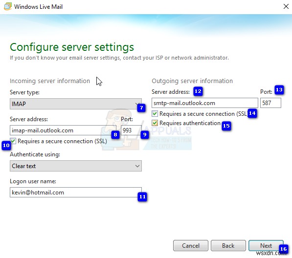Windows Live Mailのサーバーエラー3219(0x8DE00005)を解決する方法