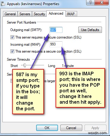 Windows Live Mailでメール設定を変更する方法|SMTP・IMAPポートの確認手順
