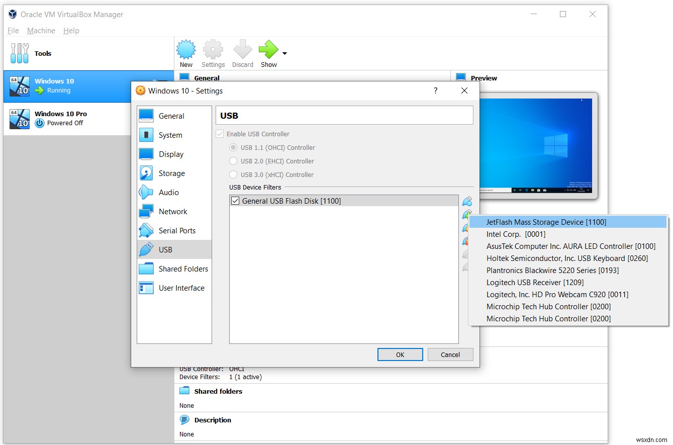 【VirtualBox】仮想マシンでUSBフラッシュドライブにアクセスする方法