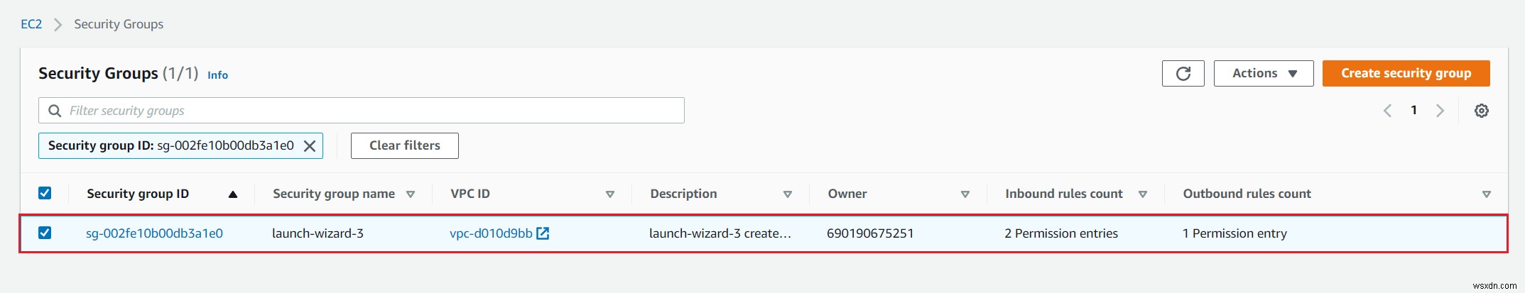 Amazon EC2インスタンスのセキュリティグループでインバウンド・アウトバウンドルールを設定する方法