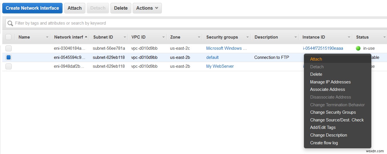 【AWS】Amazon EC2インスタンスに2枚目のネットワークカード(ENI)を追加する方法
