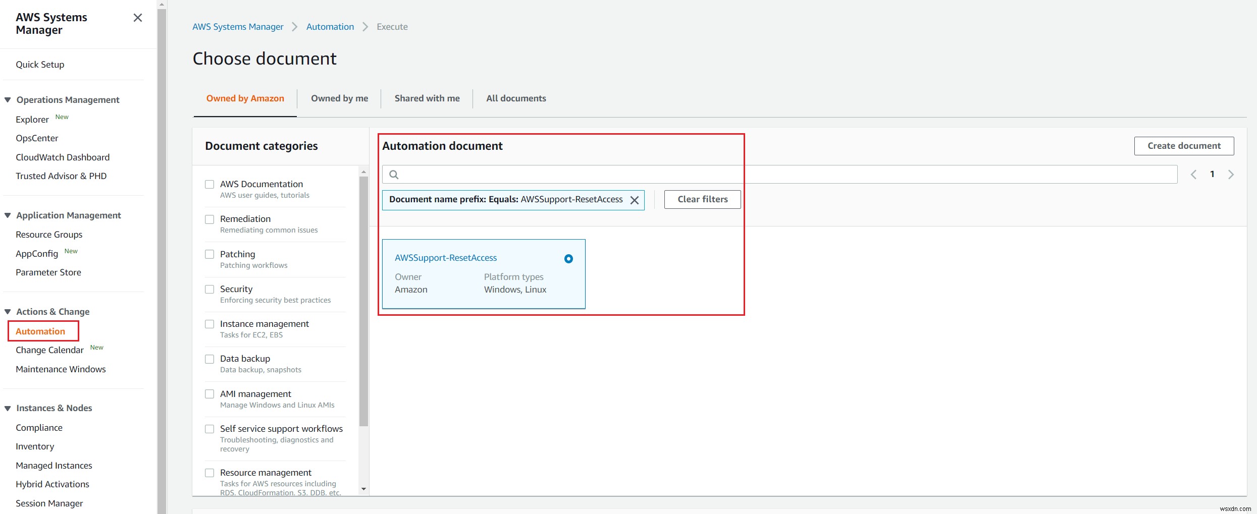 自動化ドキュメントAWSSupport-ResetAccessでAmazon EC2 Windowsインスタンスのパスワードをリセットする方法