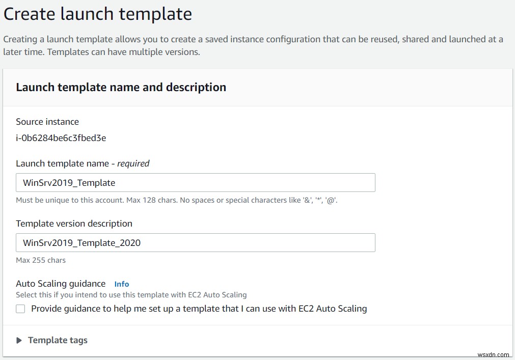 Amazon EC2インスタンスから起動テンプレートを作成・活用する方法