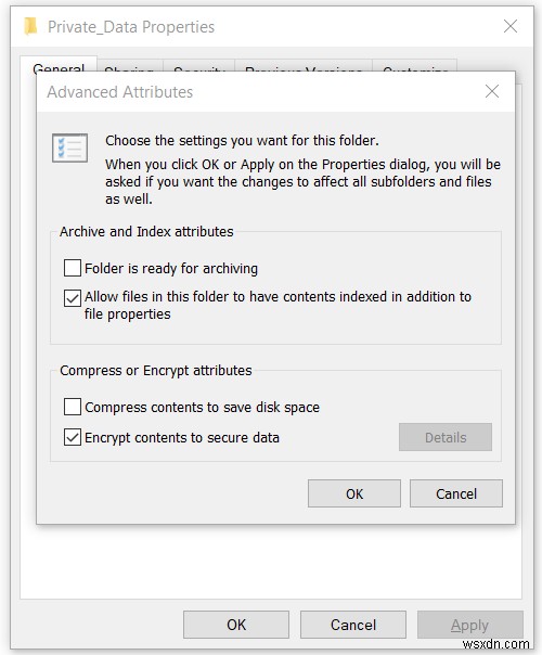 Windows 10でEFS(暗号化ファイルシステム)を使ってファイルやフォルダーを暗号化する方法