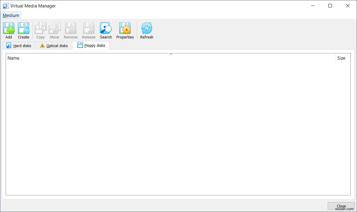 Oracle VM VirtualBoxの仮想メディアマネージャー(Virtual Media Manager)の使い方