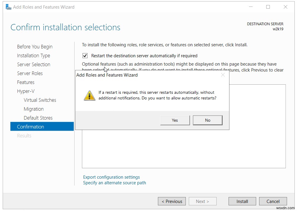 Windows Server 2019にHyper-Vの役割をインストールする手順を徹底解説