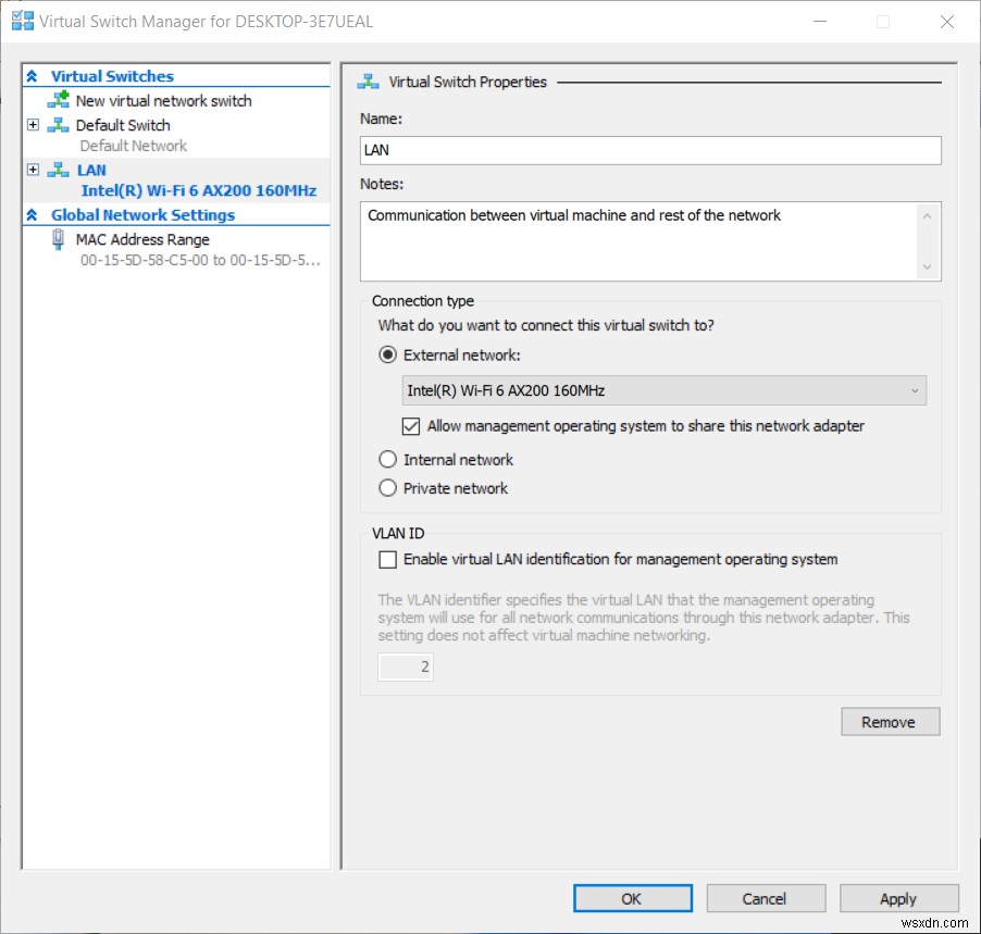 Hyper-V 2019で仮想スイッチを構成する方法を徹底解説