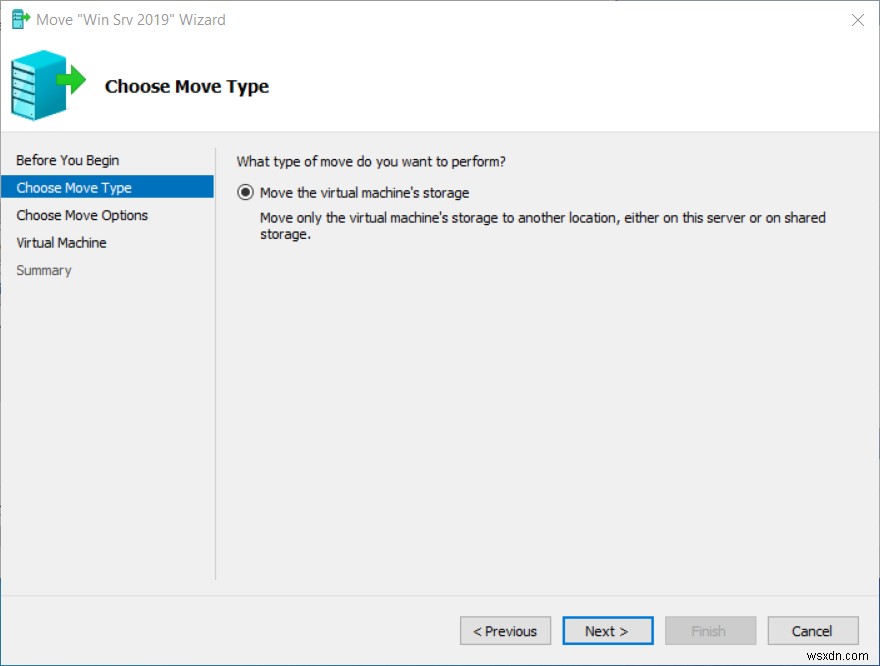 Hyper-V 2019で仮想マシン(VM)を別の場所へ移動する方法【手順付き解説】