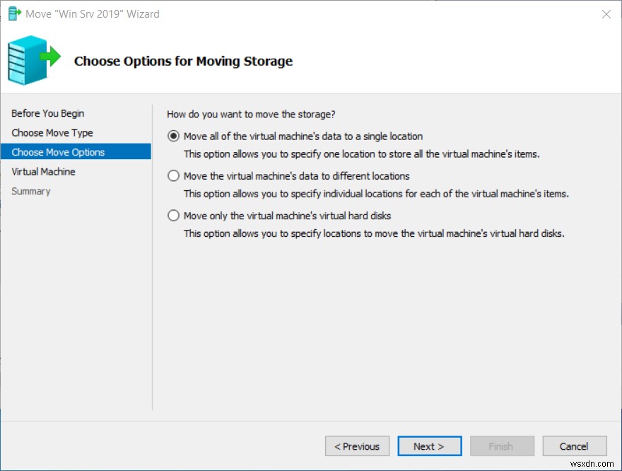 Hyper-V 2019で仮想マシン(VM)を別の場所へ移動する方法【手順付き解説】
