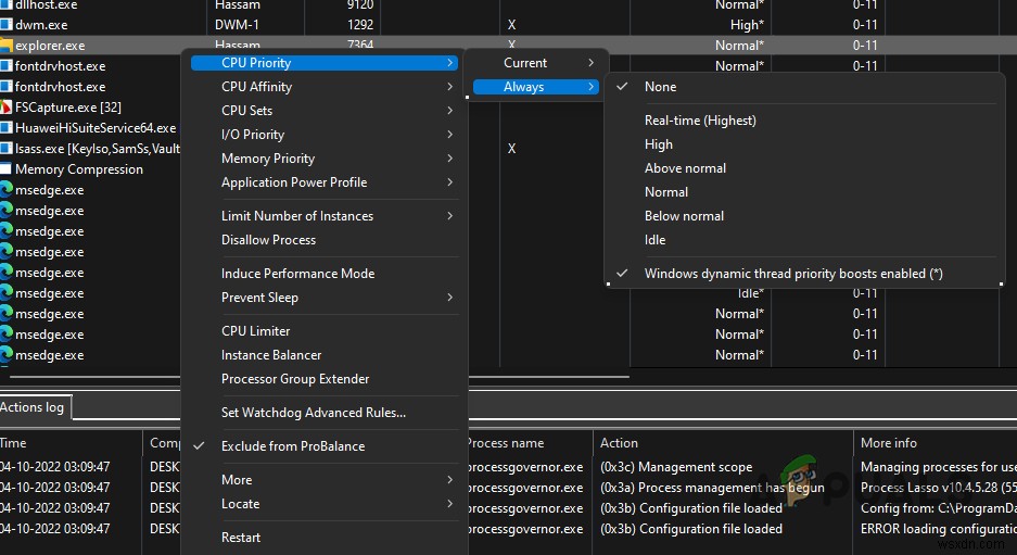 WindowsでプログラムのCPU使用率を制限する3つの方法【タスクマネージャー・Process Lasso】