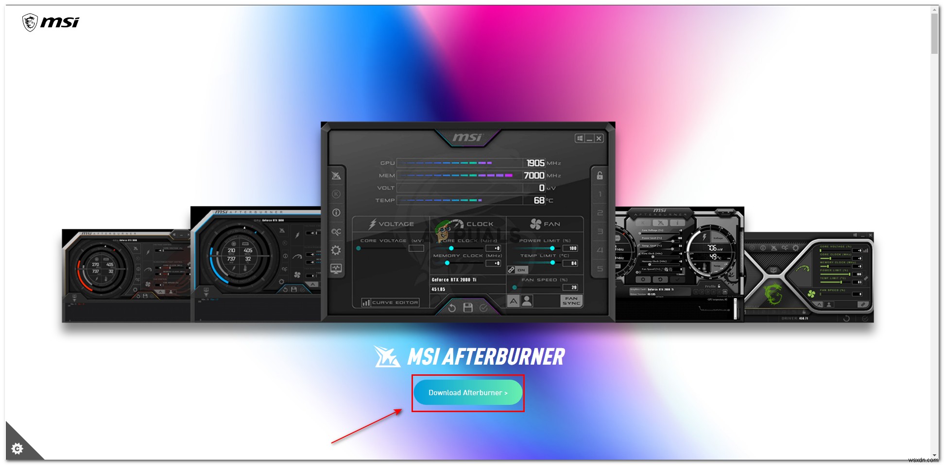 MSI Afterburnerで「一部のシステムコンポーネントは現在フックできません」と表示される場合の対処法