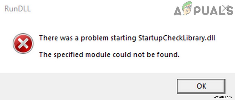 StartUpCheckLibrary.dllが見つからないエラーを修正する方法