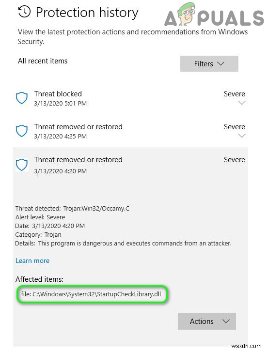 StartUpCheckLibrary.dllが見つからないエラーを修正する方法