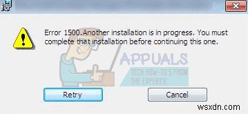 【解決】Windows 7/8/10でエラー1500「別のインストールが実行中です」と表示されるときの対処法