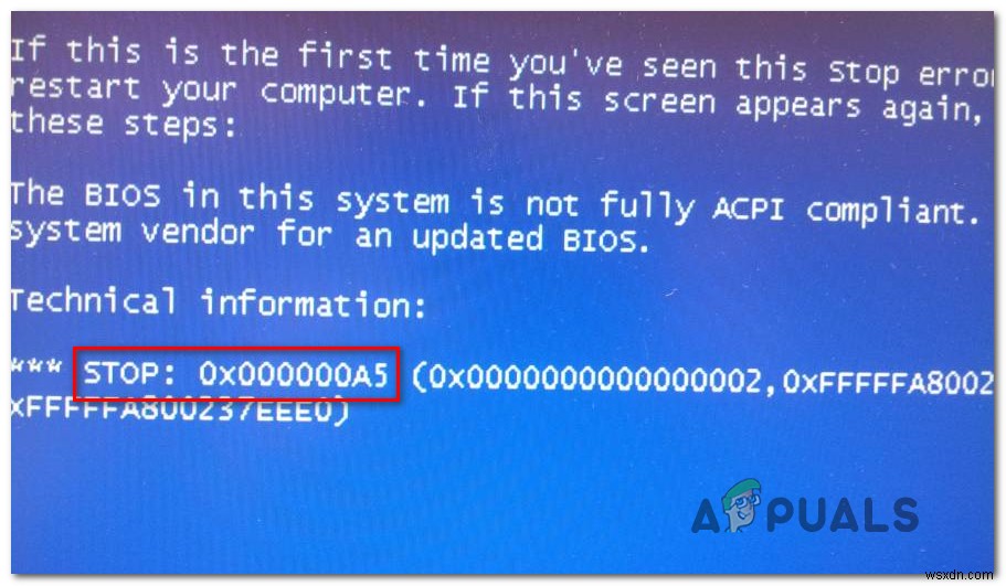 Windows 7インストール時のSTOPエラー0x000000A5の原因と5つの対処法