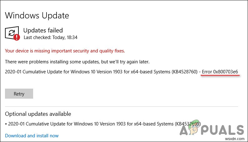 Windows Updateエラー0x800703e6の解決方法|原因と7つの対処法を徹底解説