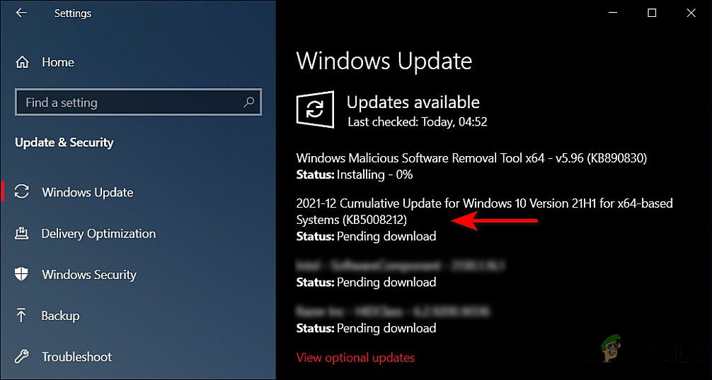 【修正】Windows 10に累積更新プログラムKB5008212をインストールできない場合の対処法