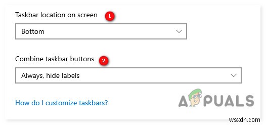 Windows 10でスタートメニューとタスクバーアイコンを中央に配置する方法