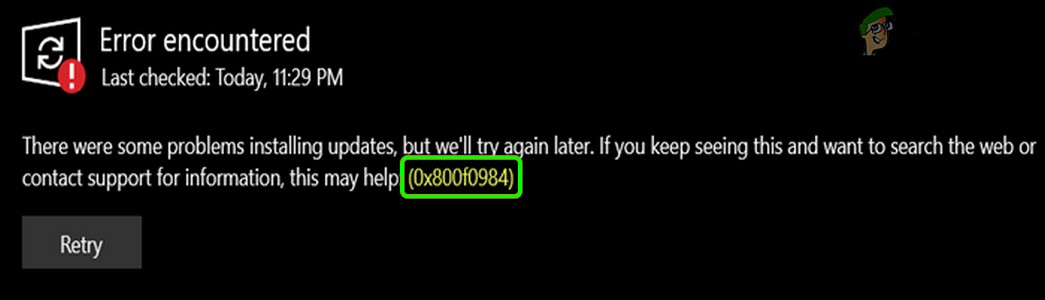 Windows 10 21H1アップデートエラー0x800f0984の原因と解決方法