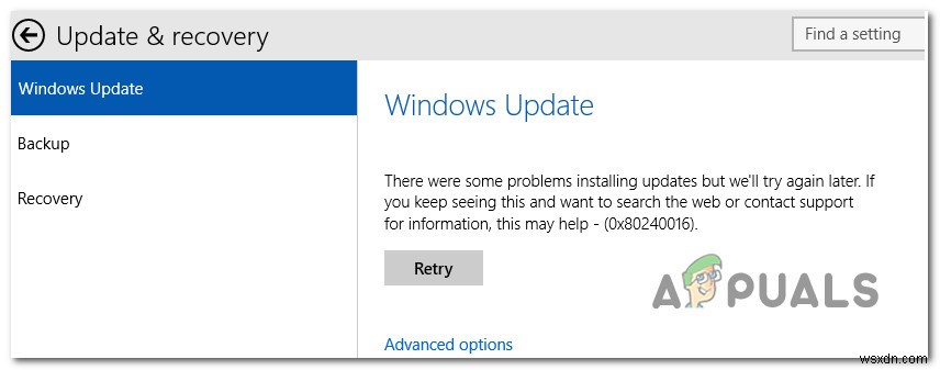 Windows 10でエラー0x80240016が発生する更新プログラムの問題とその解決方法