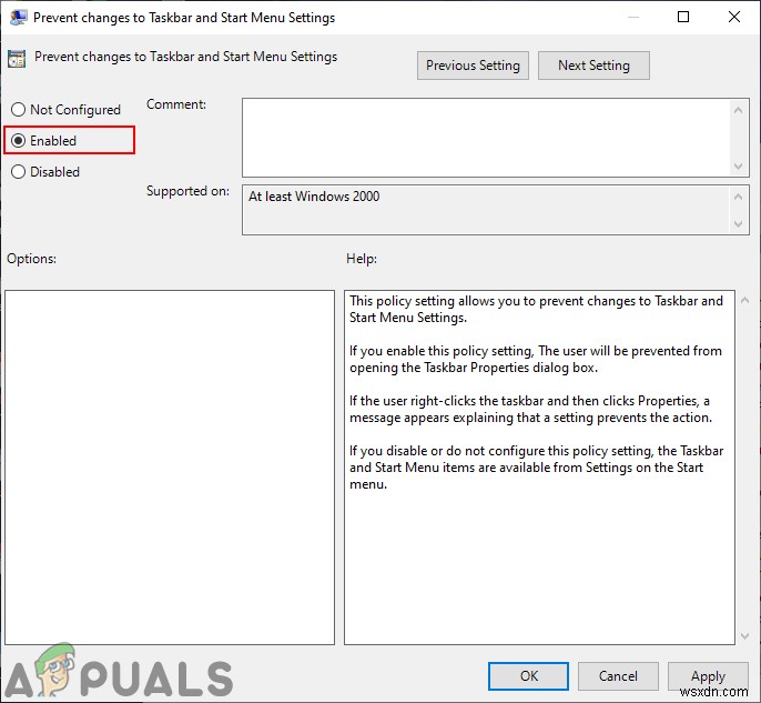 【Windows 10】グループポリシーエディターでスタートメニューの設定変更を無効にする方法