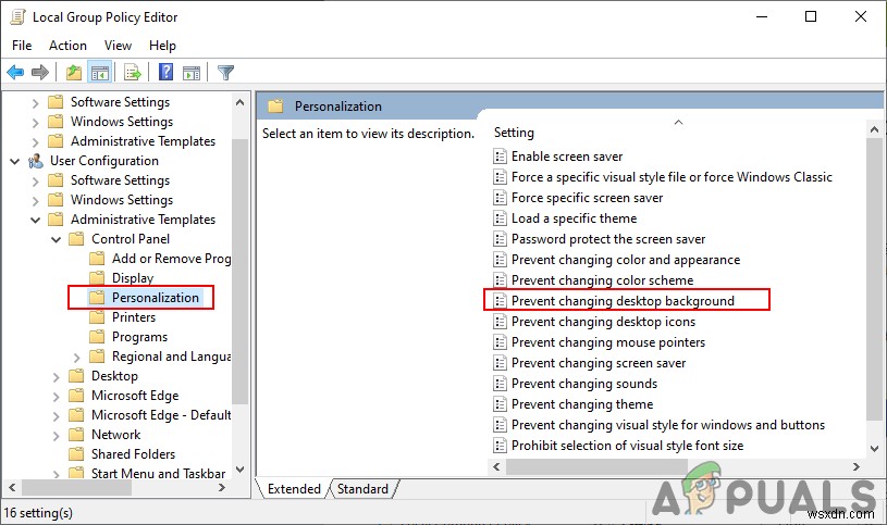 他のユーザーによるWindows 10のデスクトップ背景（壁紙）の変更を禁止する方法