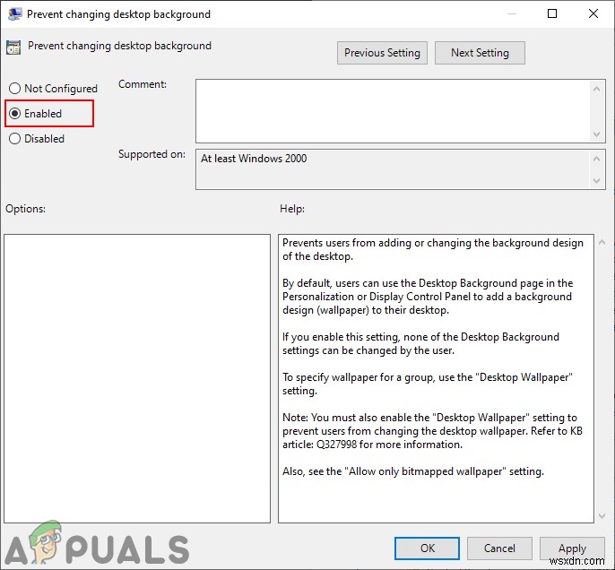 他のユーザーによるWindows 10のデスクトップ背景（壁紙）の変更を禁止する方法