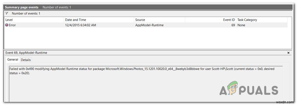 Windows 10で「AppModel ランタイムエラー 0x490」を修正する6つの方法