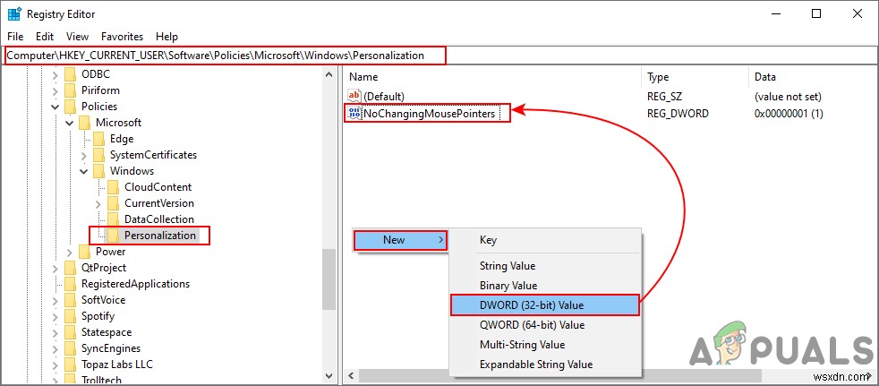 Windows 10でマウスポインターの変更を禁止する2つの方法(グループポリシー・レジストリ)