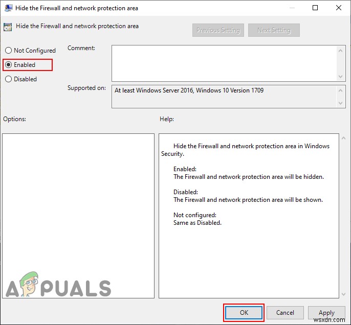 Windows 10で「ファイアウォールとネットワーク保護」領域を非表示にする2つの方法