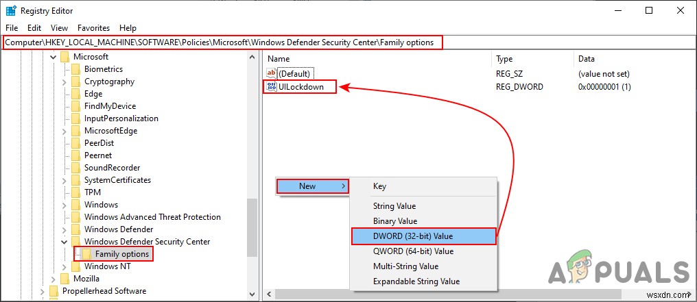 Windows 10でWindowsセキュリティの「ファミリー オプション」領域を非表示にする2つの方法