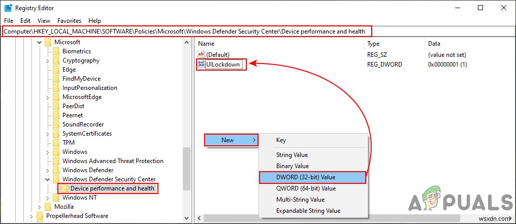 Windows 10で「デバイスのパフォーマンスと正常性」領域を非表示にする方法