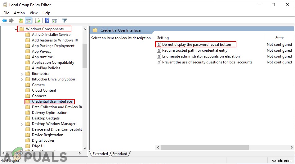 Windows 10でパスワード表示ボタンを無効にする2つの方法