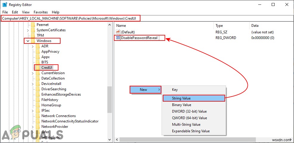 Windows 10でパスワード表示ボタンを無効にする2つの方法