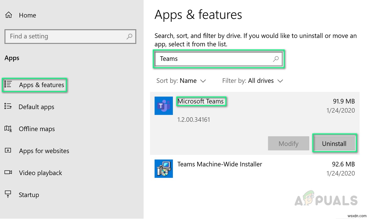 Windows 10でMicrosoft Teamsを完全にアンインストールする方法