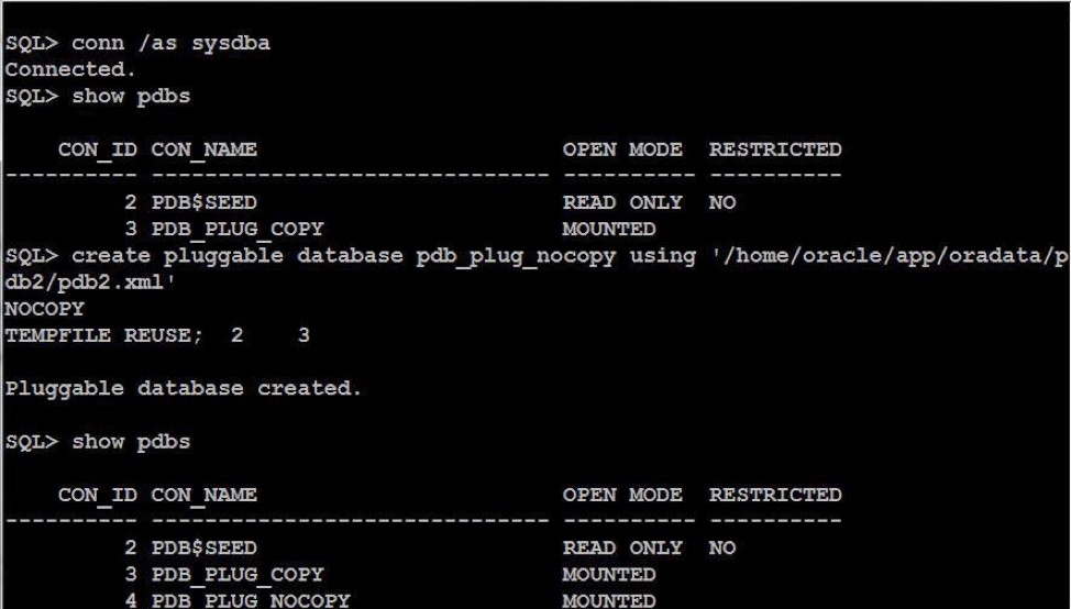 Oracleマルチテナント・データベースでPDBをアンプラグ&プラグする方法