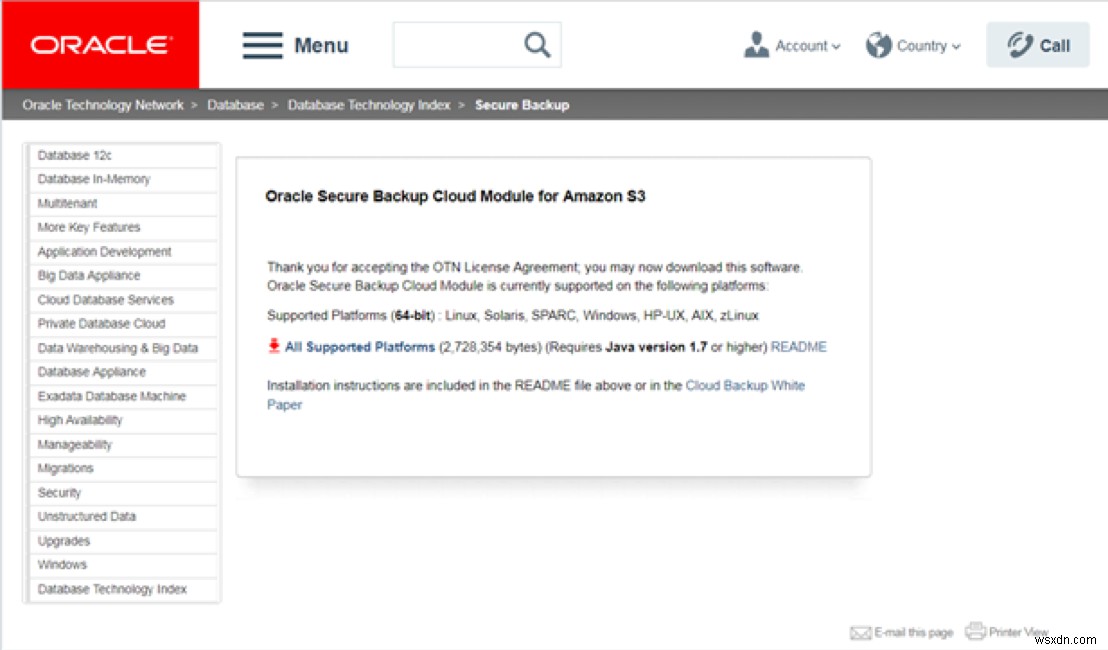 Amazon S3を活用したOracle Databaseのバックアップ方法
