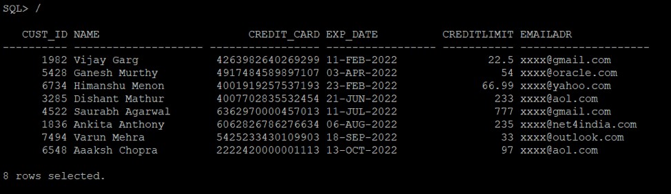 Oracle Data Redactionで機密データを保護する方法