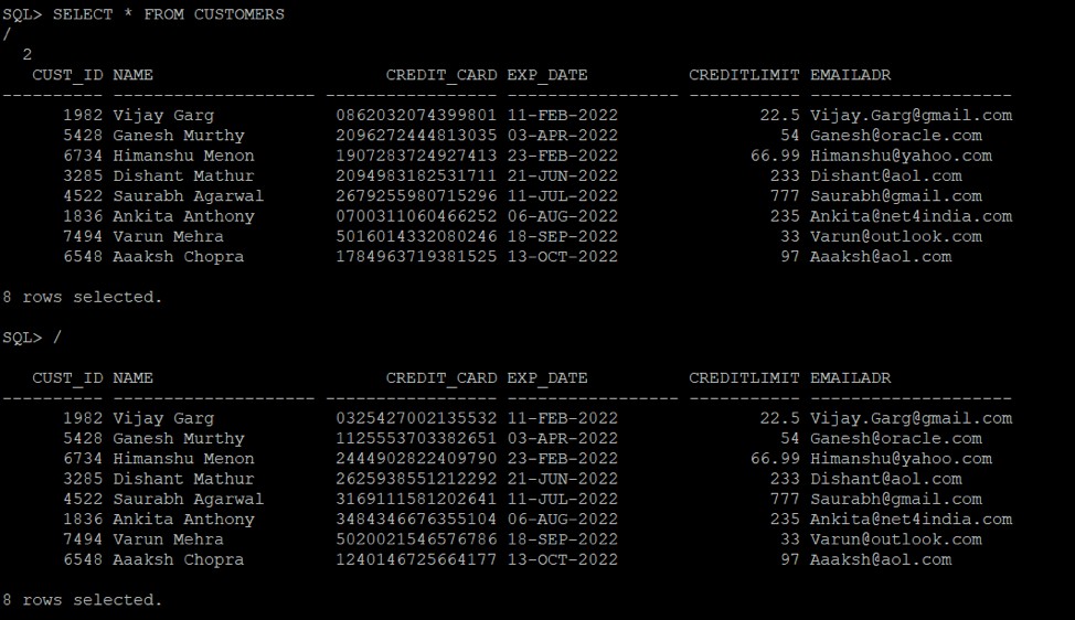 Oracle Data Redactionで機密データを保護する方法